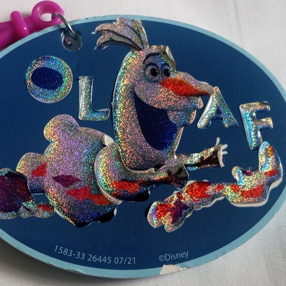 Olaf Disney Bag Charm Key Chain Key Ring, Multicolor Foam Collectible Frozen - Picture 1 of 4